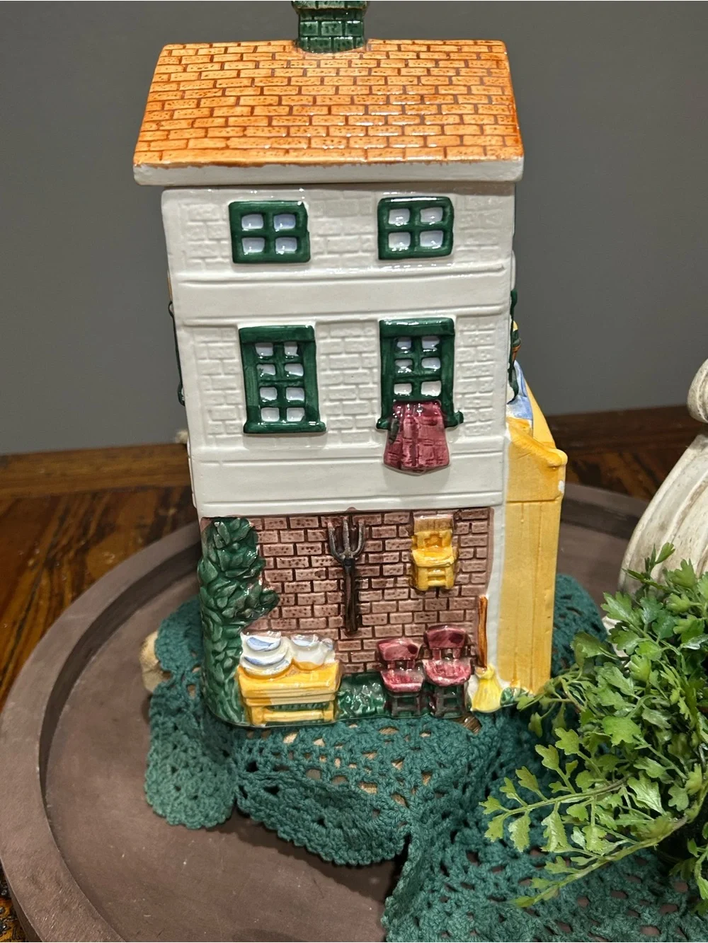 Vintage Hand-Painted Miniature General Store Cookie Jar